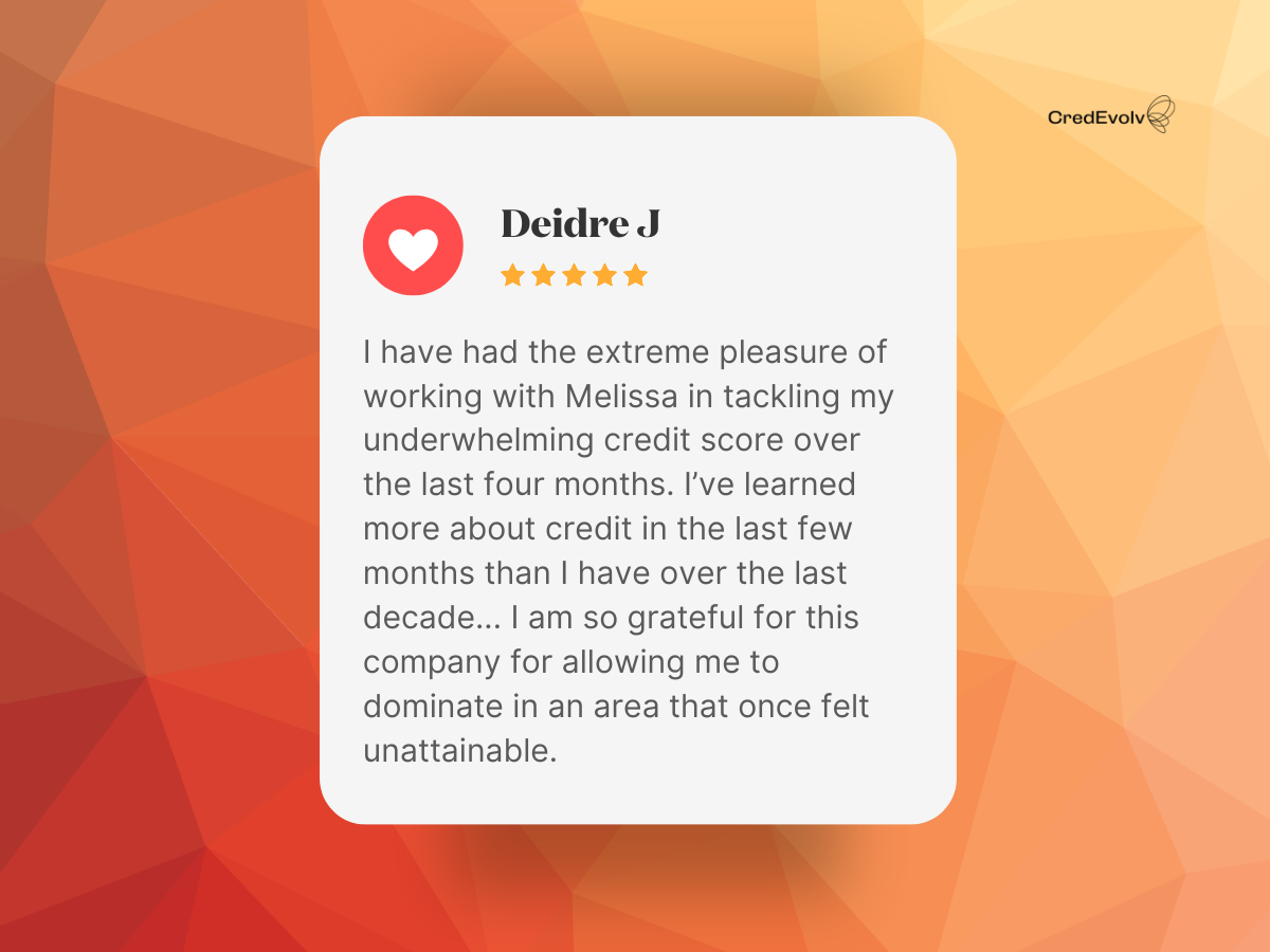 CredEvolv Testimonial - Deidre