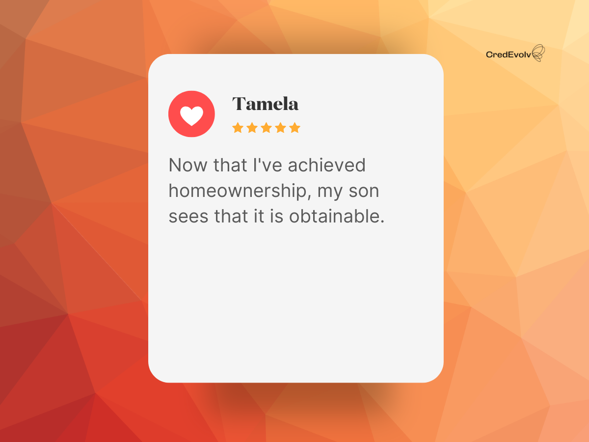 CredEvolv Testimonial - Tamela