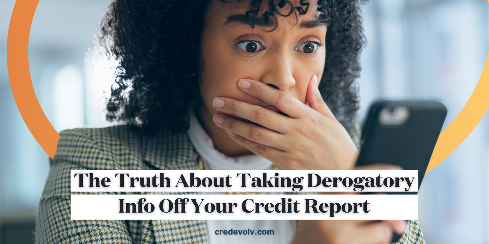 CredEvolv_The Truth About Taking Derogatory Info Off Your Credit Report