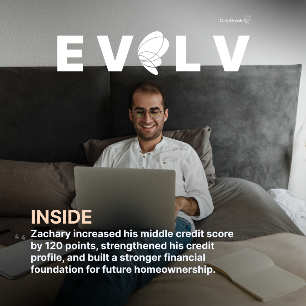 CredEvolv Success Story - How he achieved a 120-point credit score increase
